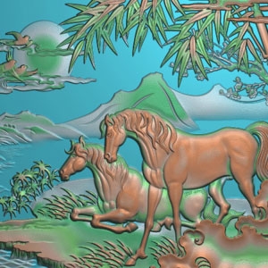 發泡陶瓷/EPS浮雕之動物浮雕