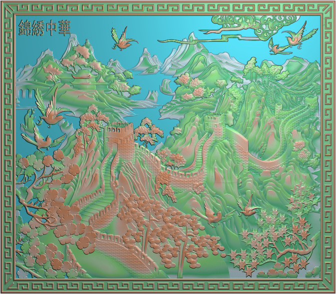 贛州EPS發泡陶瓷浮雕之山水系列