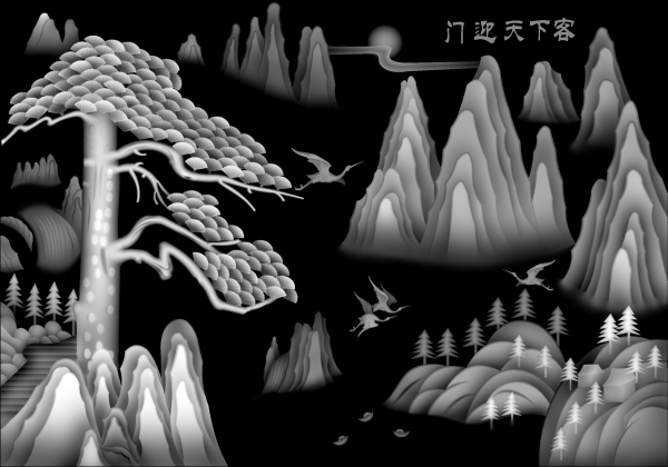 EPS線條浮雕